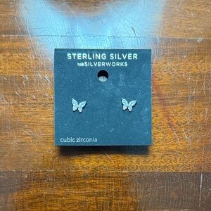 Sterling Silver Butterfly Earrings